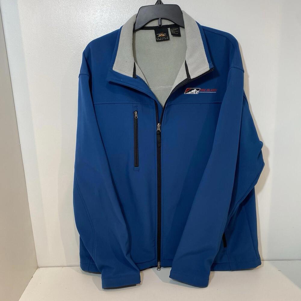 Prairie Mountain Men's XL Full Zip Jacket Blue With 1000 Islands Embroidery
